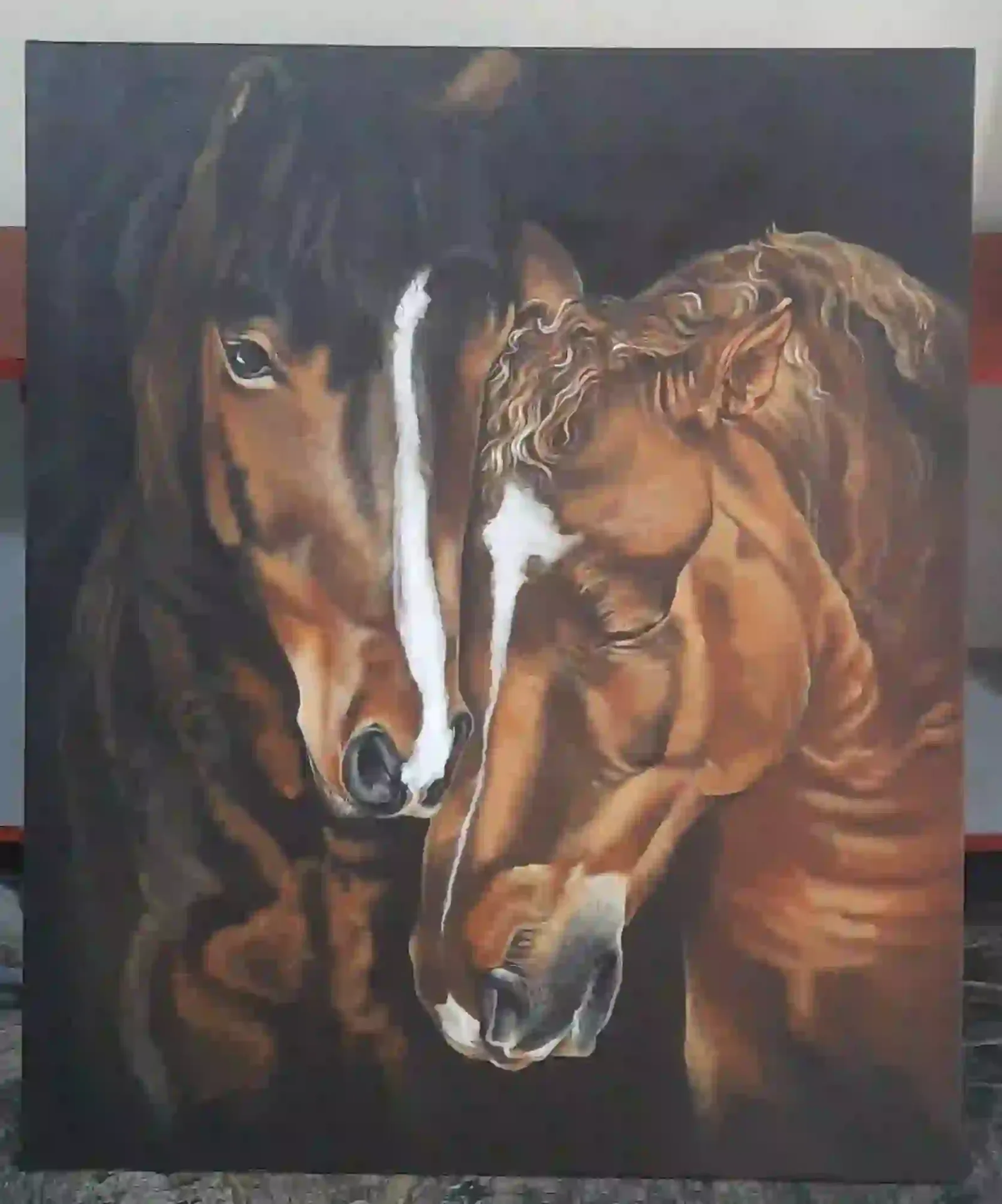 Couple Horse - Acrylic on Canvas